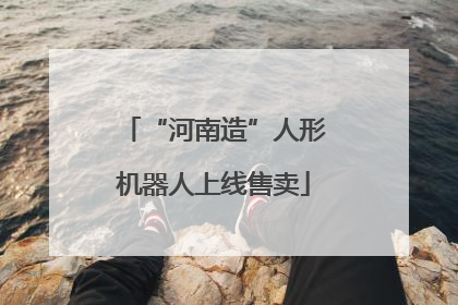 “河南造”人形机器人上线售卖