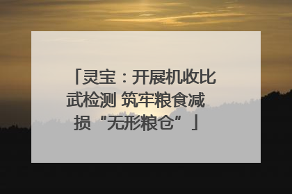 灵宝：开展机收比武检测 筑牢粮食减损“无形粮仓”