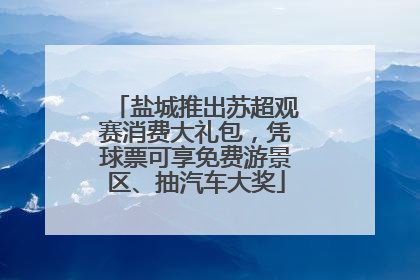 盐城推出苏超观赛消费大礼包，凭球票可享免费游景区、抽汽车大奖