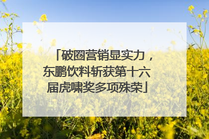 破圈营销显实力，东鹏饮料斩获第十六届虎啸奖多项殊荣