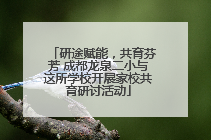 研途赋能，共育芬芳 成都龙泉二小与这所学校开展家校共育研讨活动