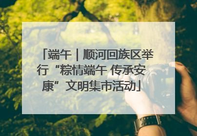 端午｜顺河回族区举行“粽情端午 传承安康”文明集市活动