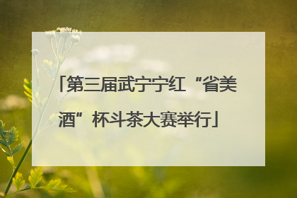第三届武宁宁红“省美酒”杯斗茶大赛举行