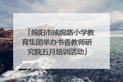 绵阳市成绵路小学教育集团举办书香教师研究院五月培训活动