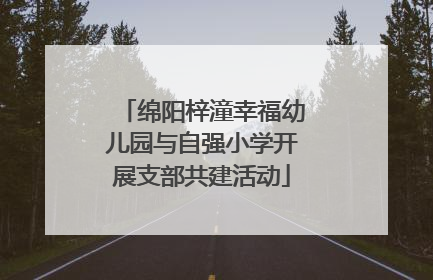 绵阳梓潼幸福幼儿园与自强小学开展支部共建活动