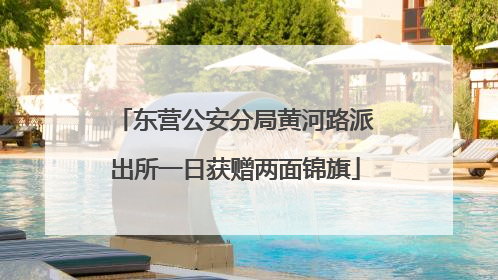 东营公安分局黄河路派出所一日获赠两面锦旗