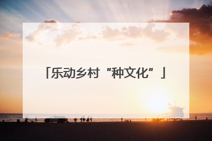 乐动乡村“种文化”