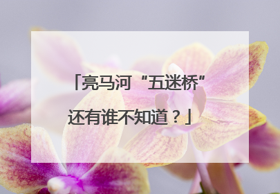 亮马河“五迷桥”还有谁不知道？