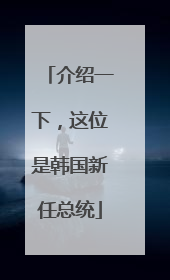 介绍一下，这位是韩国新任总统