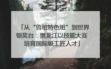 从“鲁班特色班”到世界领奖台：黑龙江以技能大赛培育国际级工匠人才