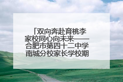 双向奔赴育桃李 家校同心向未来——合肥市第四十二中学南城分校家长学校期末总结会圆满召开