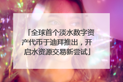 全球首个淡水数字资产代币于迪拜推出，开启水资源交易新尝试