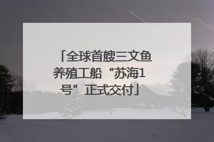 全球首艘三文鱼养殖工船“苏海1号”正式交付