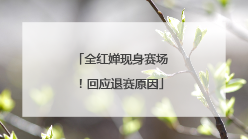 全红婵现身赛场！回应退赛原因