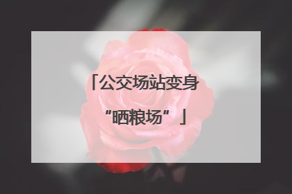 公交场站变身“晒粮场”