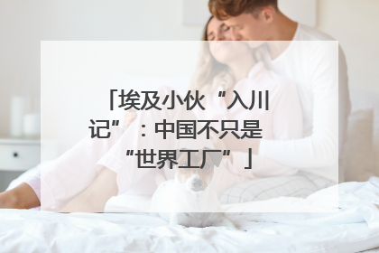 埃及小伙“入川记”：中国不只是“世界工厂”