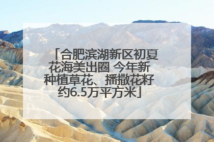 合肥滨湖新区初夏花海美出圈 今年新种植草花、播撒花籽约6.5万平方米