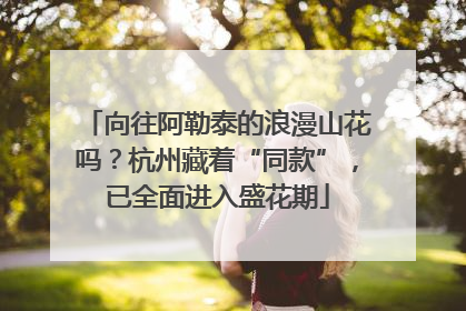 向往阿勒泰的浪漫山花吗？杭州藏着“同款”，已全面进入盛花期