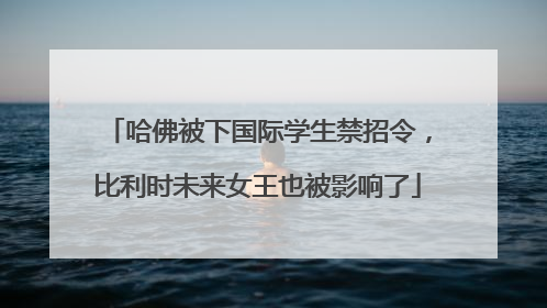 哈佛被下国际学生禁招令，比利时未来女王也被影响了
