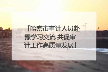 哈密市审计人员赴豫学习交流 共促审计工作高质量发展