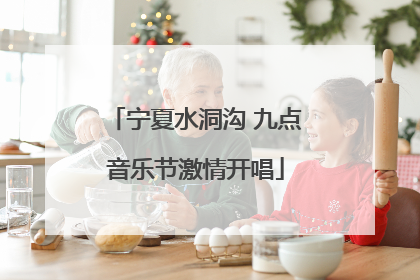 宁夏水洞沟 九点音乐节激情开唱