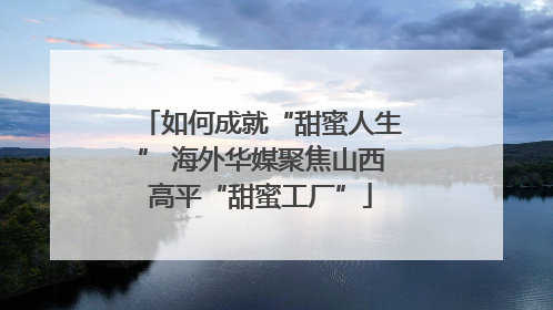 如何成就“甜蜜人生” 海外华媒聚焦山西高平“甜蜜工厂”