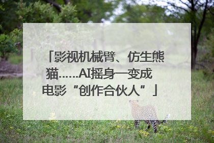 影视机械臂、仿生熊猫……AI摇身一变成电影“创作合伙人”