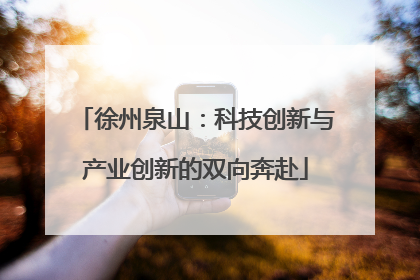 徐州泉山：科技创新与产业创新的双向奔赴