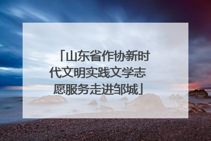 山东省作协新时代文明实践文学志愿服务走进邹城