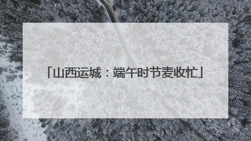 山西运城：端午时节麦收忙