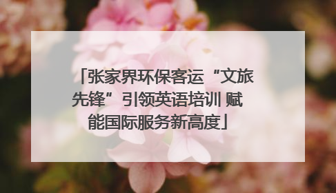 张家界环保客运“文旅先锋”引领英语培训 赋能国际服务新高度