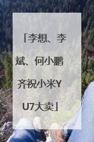 李想、李斌、何小鹏齐祝小米YU7大卖