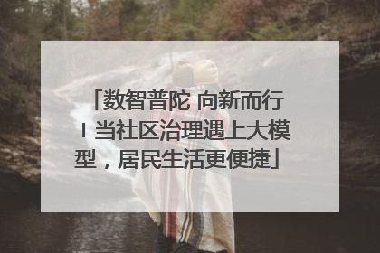 数智普陀 向新而行〡当社区治理遇上大模型，居民生活更便捷