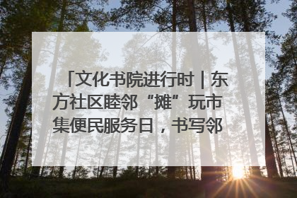 文化书院进行时｜东方社区睦邻“摊”玩市集便民服务日，书写邻里共生新篇章