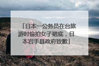 日本一公务员在台旅游时偷拍女子裙底，日本岩手县政府致歉
