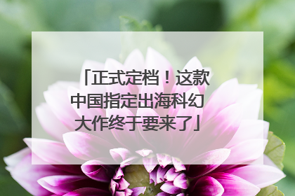 正式定档！这款中国指定出海科幻大作终于要来了