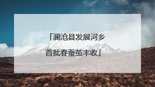 澜沧县发展河乡首批春蚕茧丰收
