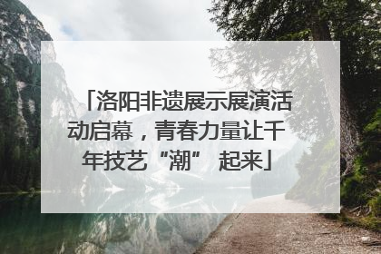 洛阳非遗展示展演活动启幕，青春力量让千年技艺“潮” 起来
