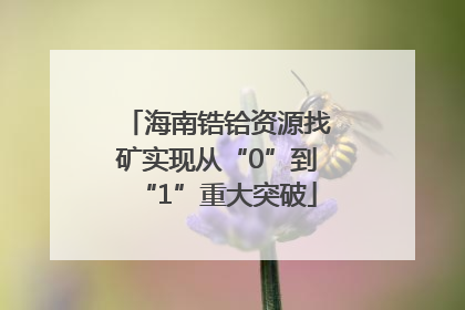 海南锆铪资源找矿实现从“0”到“1”重大突破