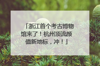 浙江首个考古博物馆来了！杭州顶流颜值新地标，冲！