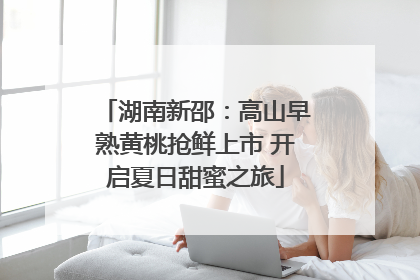 湖南新邵：高山早熟黄桃抢鲜上市 开启夏日甜蜜之旅