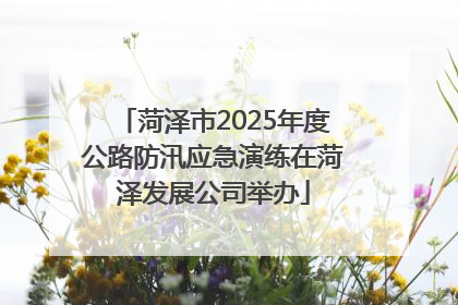 菏泽市2025年度公路防汛应急演练在菏泽发展公司举办