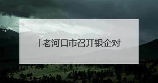 老河口市召开银企对接座谈会 信用评价助力破解融资难题