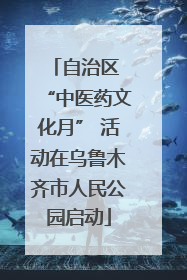 自治区 “中医药文化月” 活动在乌鲁木齐市人民公园启动