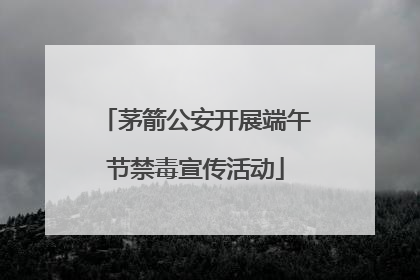 茅箭公安开展端午节禁毒宣传活动