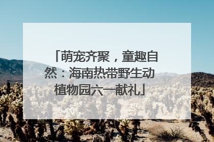萌宠齐聚，童趣自然：海南热带野生动植物园六一献礼