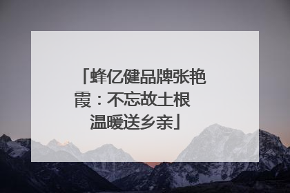 蜂亿健品牌张艳霞：不忘故土根 温暖送乡亲