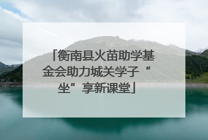 衡南县火苗助学基金会助力城关学子“坐”享新课堂