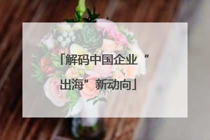 解码中国企业“出海”新动向