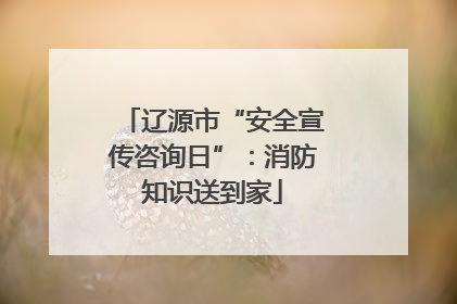辽源市“安全宣传咨询日”：消防知识送到家